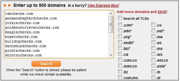 Paste into GoDaddy bulk purchase Paste into GoDaddy bulk purchase